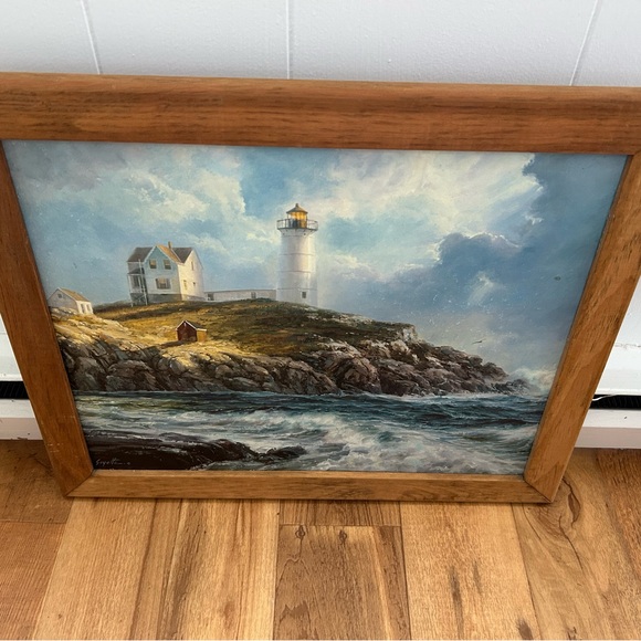Coastal Lighthouse Framed Art Print by Ron Goyette - Picture 1 of 11